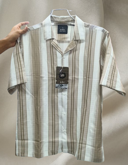 ট্রেন্ডি টেক্সচার ডিজাইন হাফ হাতা শার্ট